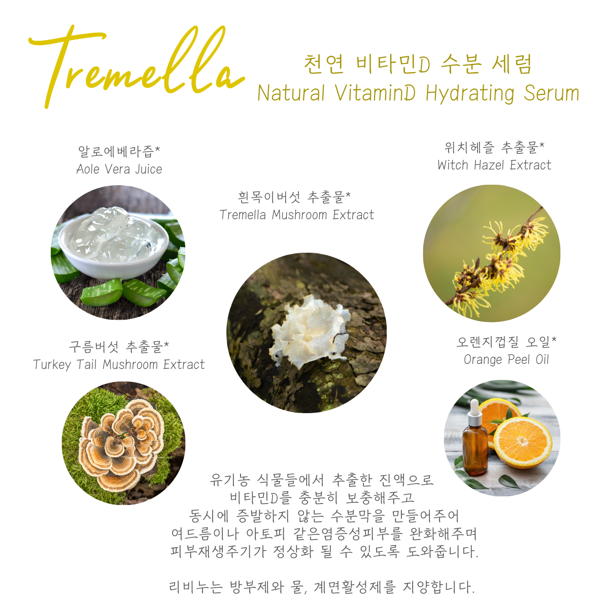 Tremella Hydrating Serum - Natural Source of Vitamin D
