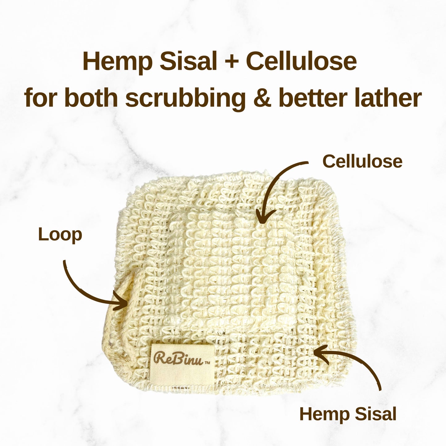 ReBinu™ Sustainable All Natural Sponge (2 pieces)