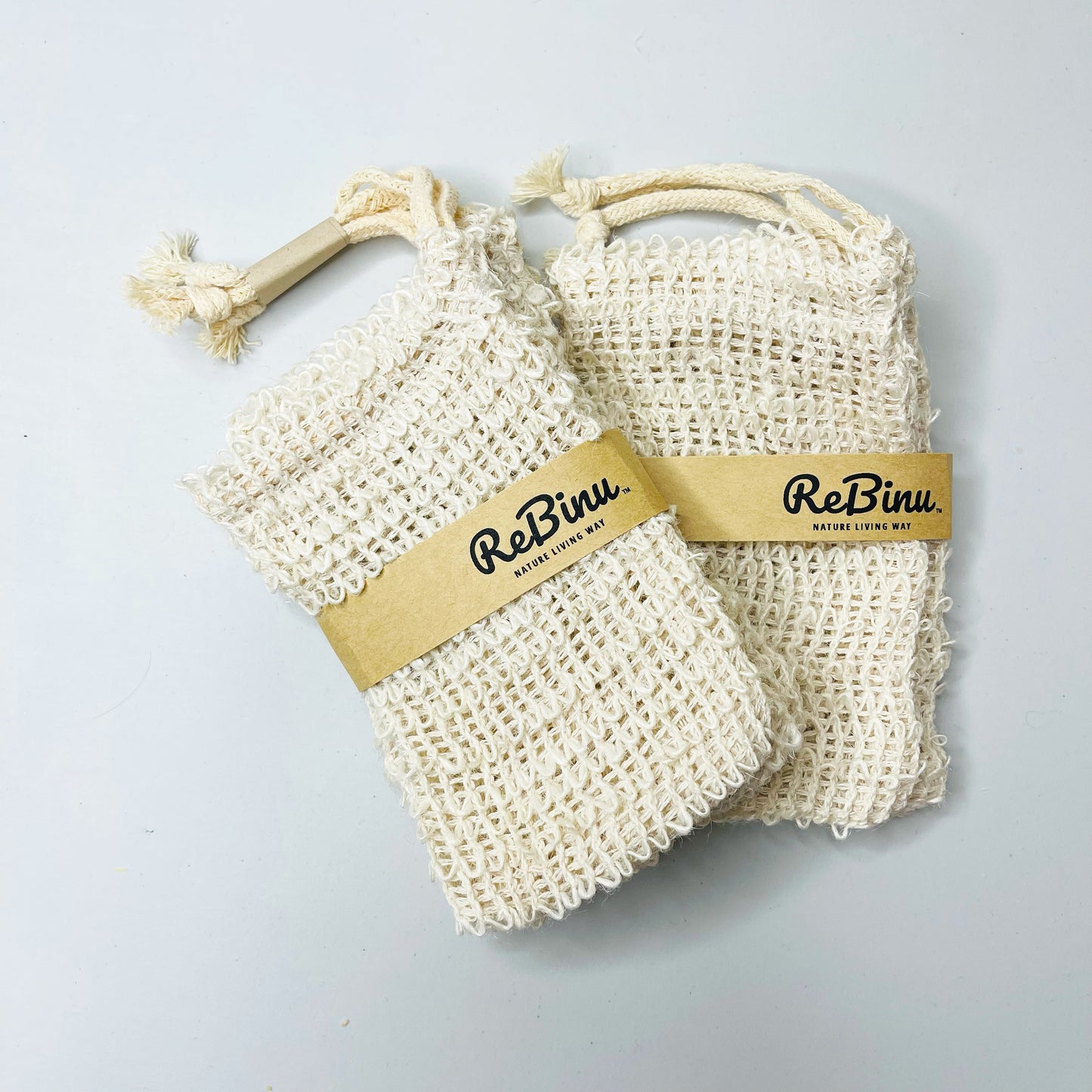 Exfoliating Sisal Soap Bag (2 piece)